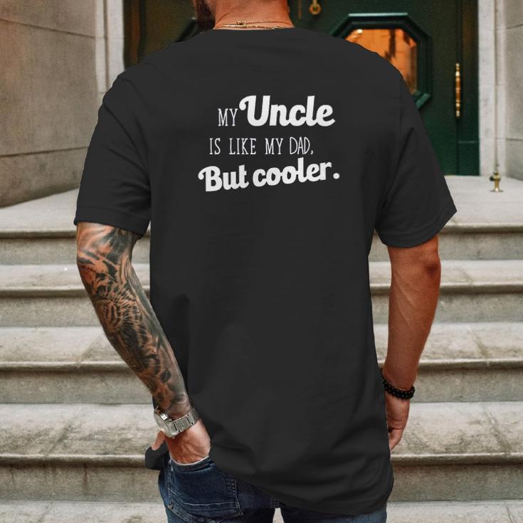 Ugp Campus Apparel My Uncle Is Like My Dad But Cooler Mens Back Print T-shirt Gifts for Men