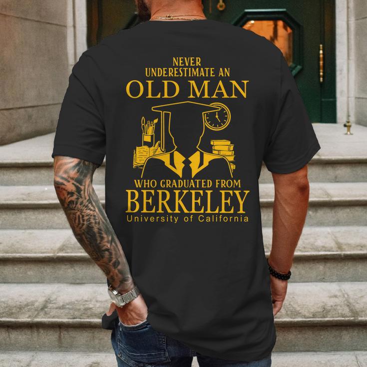 Never Underestimate An Old Man Who Graduated From Berkeley University Of California Berkeley Mens Back Print T-shirt Gifts for Men