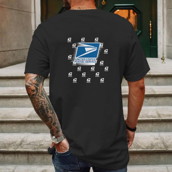 United States Postal Service Logo Usps Shirth Mens Back Print T-shirt Gifts for Men