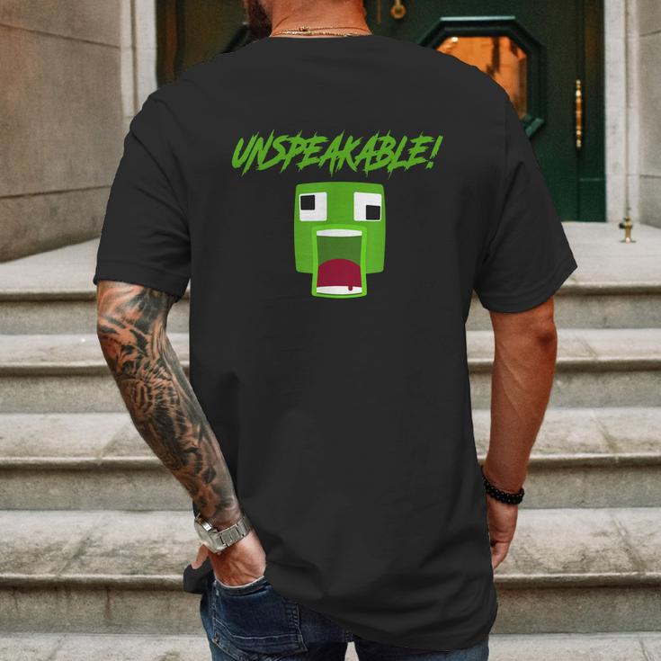 Unspeakable Hoodie Shirt Mens Back Print T-shirt Gifts for Men