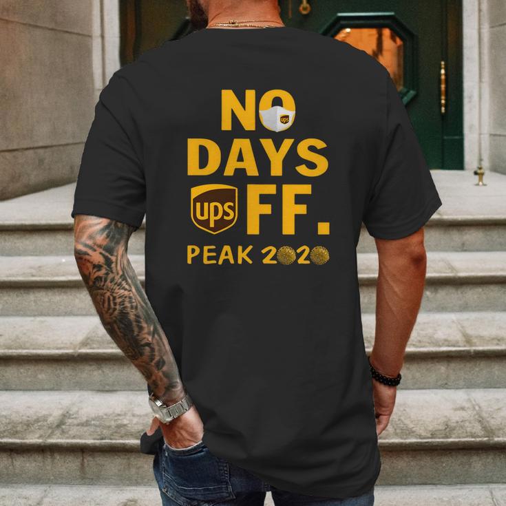 Ups No Day Off Peak 2020 Coronavirus Shirt Mens Back Print T-shirt Gifts for Men