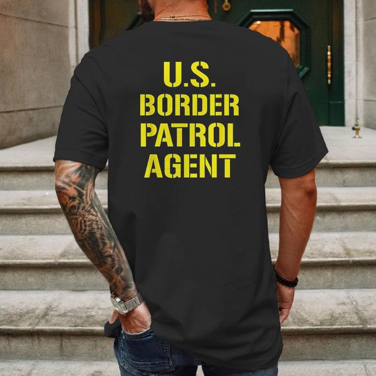 Us Border Patrol Agent Halloween Mens Back Print T-shirt Gifts for Men