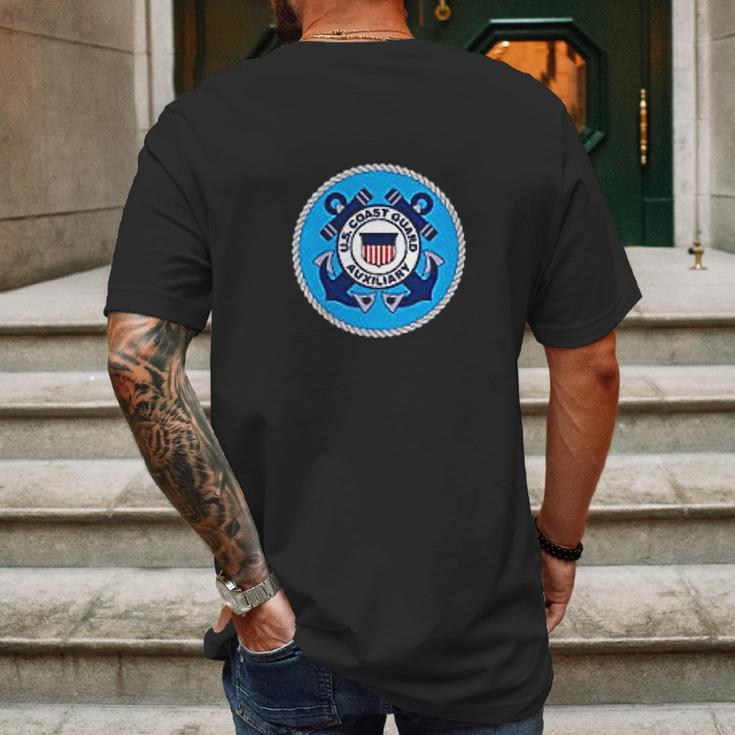 Us Coast Guard Auxiliary Homeland Security Patch Mens Back Print T-shirt Gifts for Men