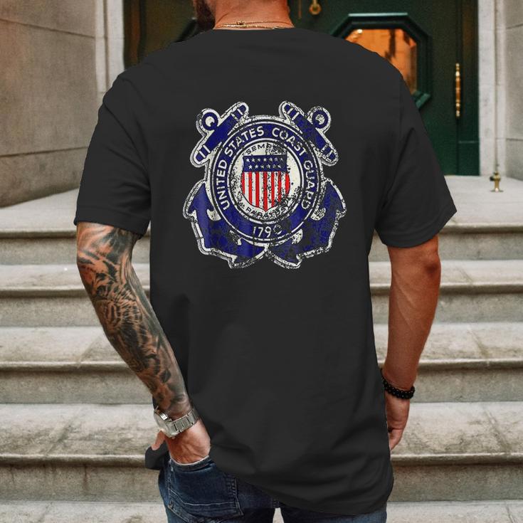 Us Coast Guard Original Cool Uscg Logo Mens Back Print T-shirt Gifts for Men