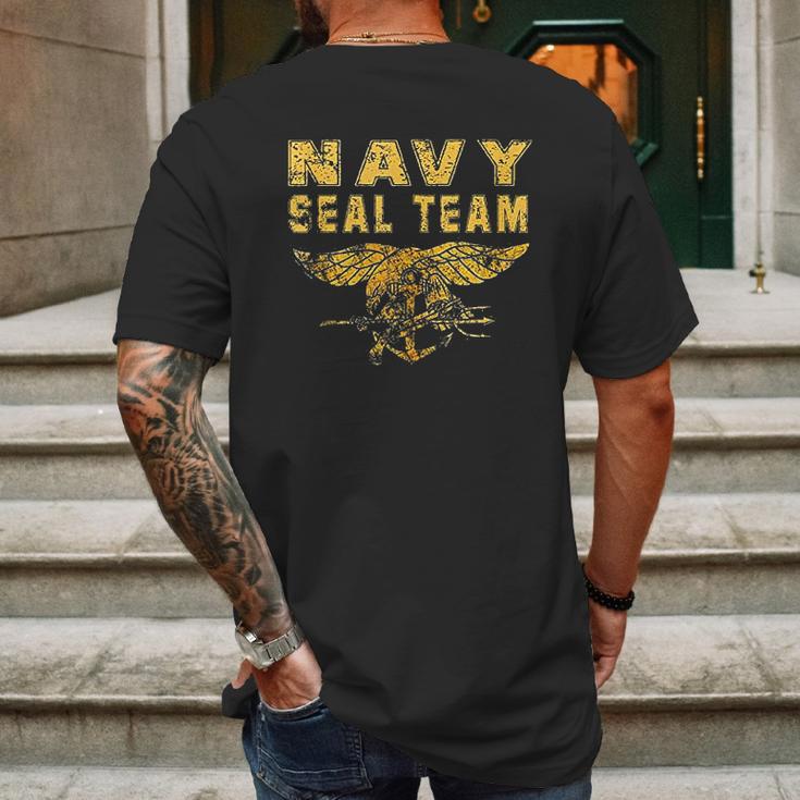 Us Navy Seal Team Original Navy Mens Back Print T-shirt Gifts for Men