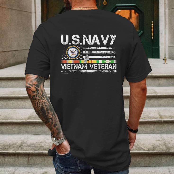 Us Navy Vietnam Veteran Usa Flag Vietnam Vet Flag Gift Graphic Design Printed Casual Daily Basic Mens Back Print T-shirt Gifts for Men