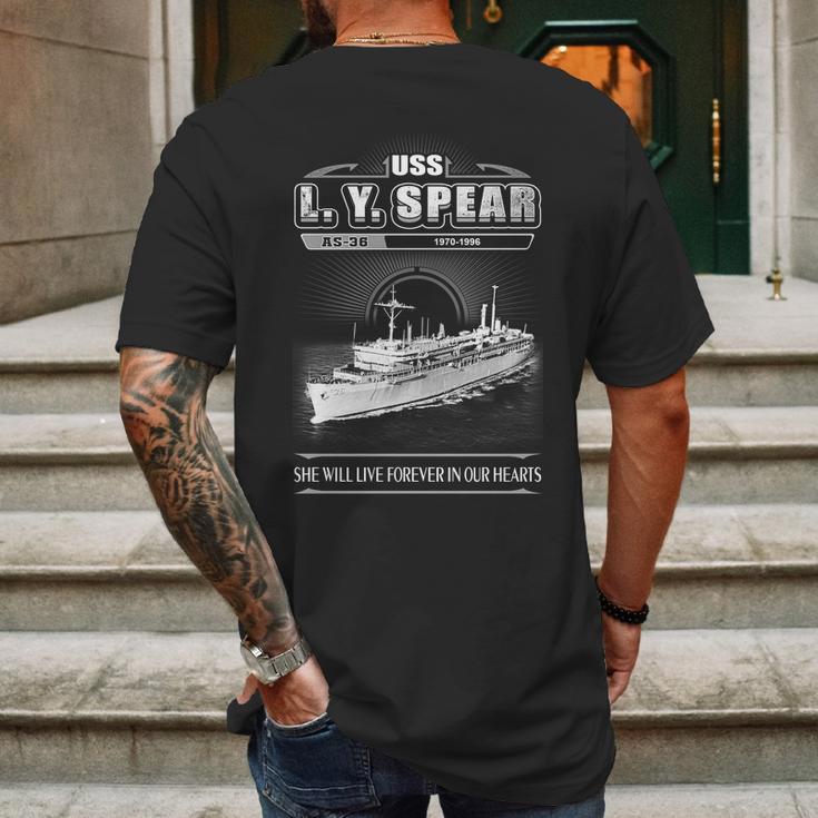 Uss L Y Spear As 36 She Will Live Forever In Our Heart Mens Back Print T-shirt Gifts for Men