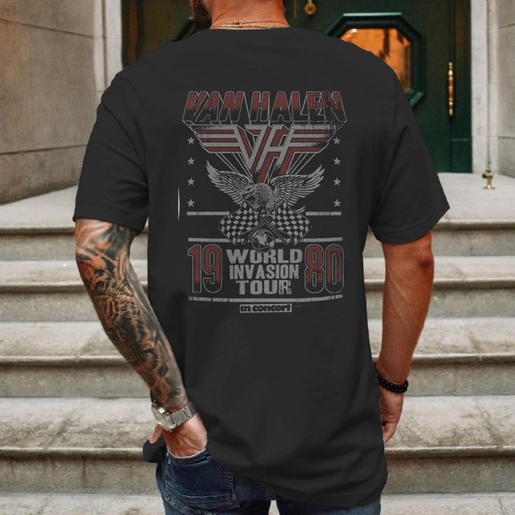 Van Halen 1980 Invasion Tour Soft Slim Fit Mens Back Print T-shirt Gifts for Men