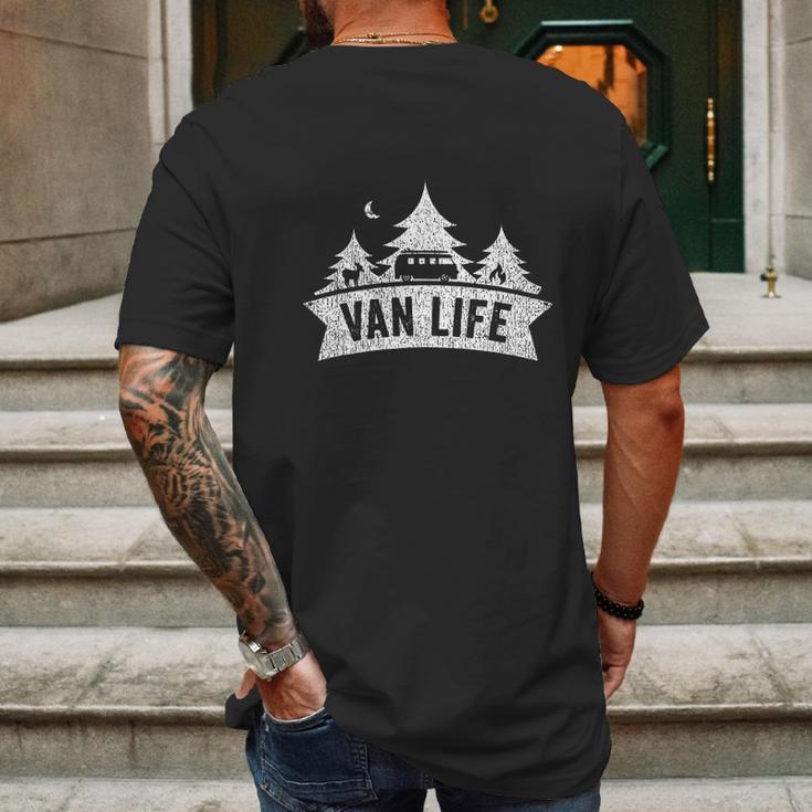 Van Life Clothing Retro Vintage Van Dwellers Vanlife Nomads Mens Back Print T-shirt Gifts for Men