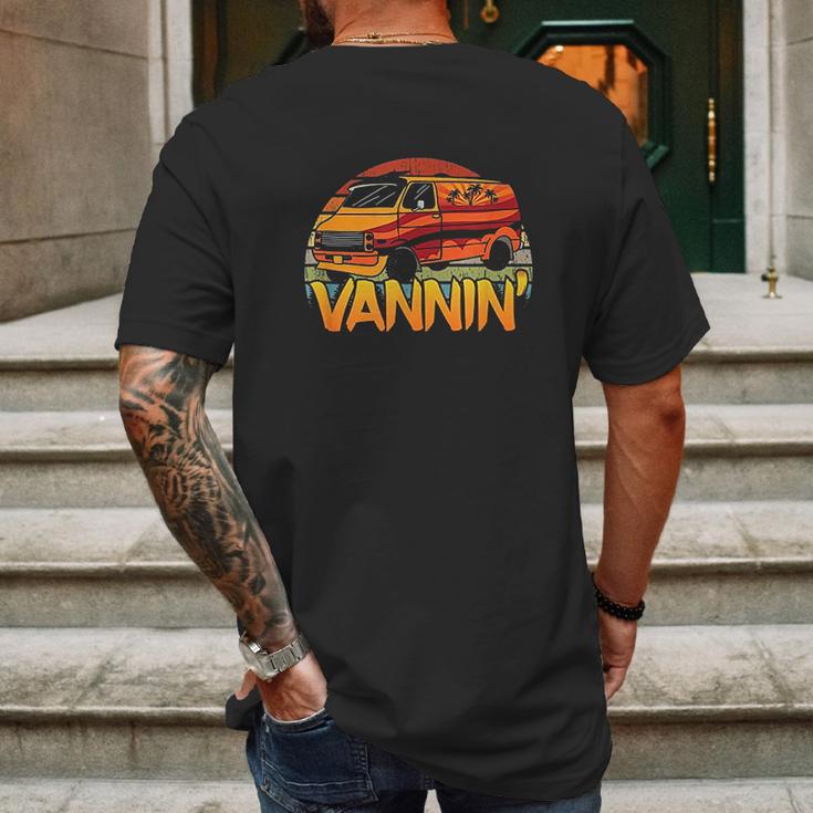 Vannin Retro Palm Tree Vanner Mens Back Print T-shirt Gifts for Men