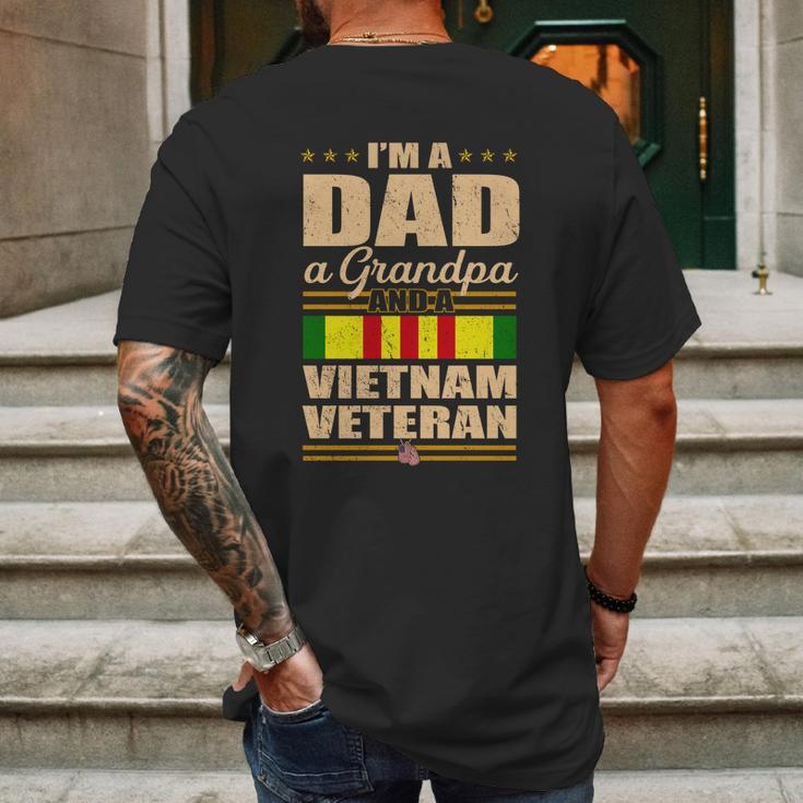 Veterans Day Im A Dad Grandpa And A Vietnam Veteran Meaningful Gift Graphic Design Printed Casual Daily Basic Mens Back Print T-shirt Gifts for Men