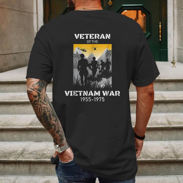 Vietnam War Us Army Veteran Mens Back Print T-shirt Gifts for Men