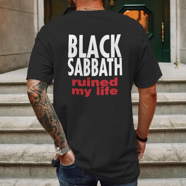 Vintage 1990S Black Sabbath Ruined My Life Mens Back Print T-shirt Gifts for Men