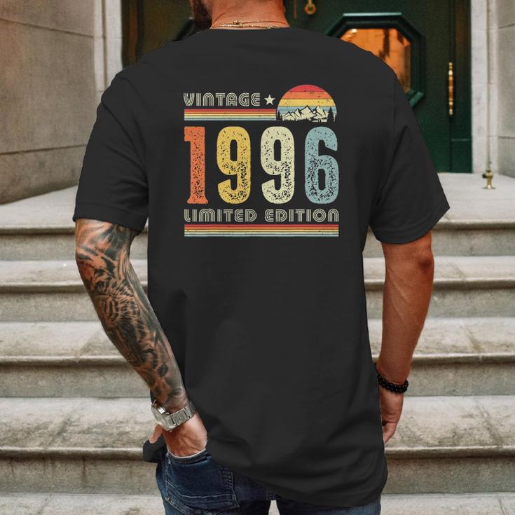 Vintage 1996 Made In 1996 26Th Birthday 26 Years Old Mens Back Print T-shirt Gifts for Men