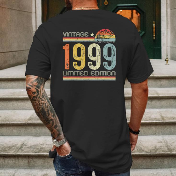 Vintage 1999 Made In 1999 23Th Birthday 23 Years Old Mens Back Print T-shirt Gifts for Men