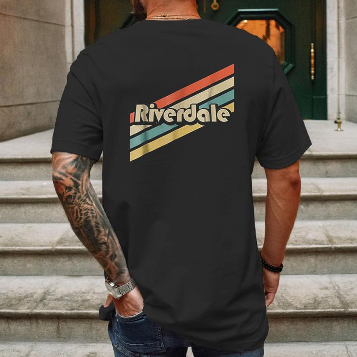 Vintage 80S Riverdale Ny Mens Back Print T-shirt Gifts for Men