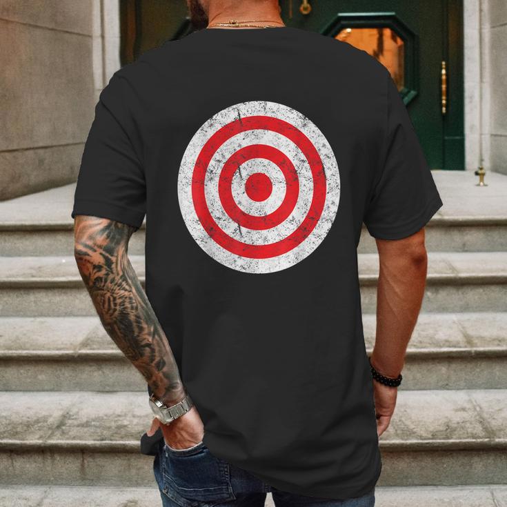 Vintage Bullseye Target Bulls Eye Funny Joke Mens Back Print T-shirt Gifts for Men