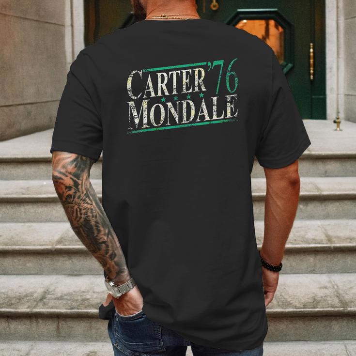 Vintage Carter Mondale 1976 Jimmy Carter Retro Campaign Mens Back Print T-shirt Gifts for Men