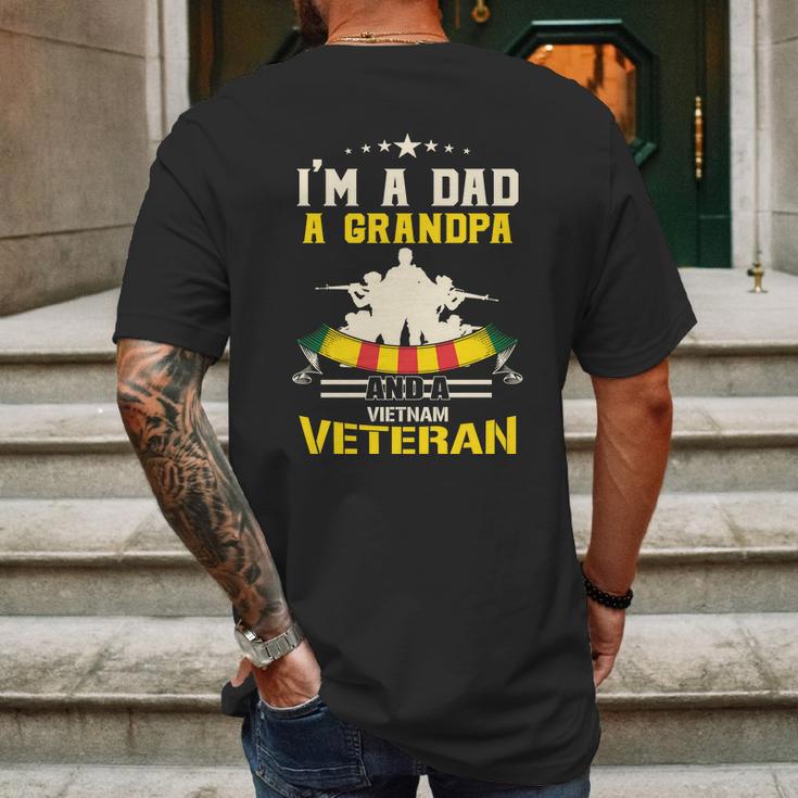 Vintage Dad Grandpa Vietnam Veteran Veteran Day Us Army Graphic Design Printed Casual Daily Basic Mens Back Print T-shirt Gifts for Men