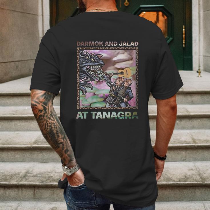 Vintage Darmok And Jalad At Tanagra Mens Back Print T-shirt Gifts for Men