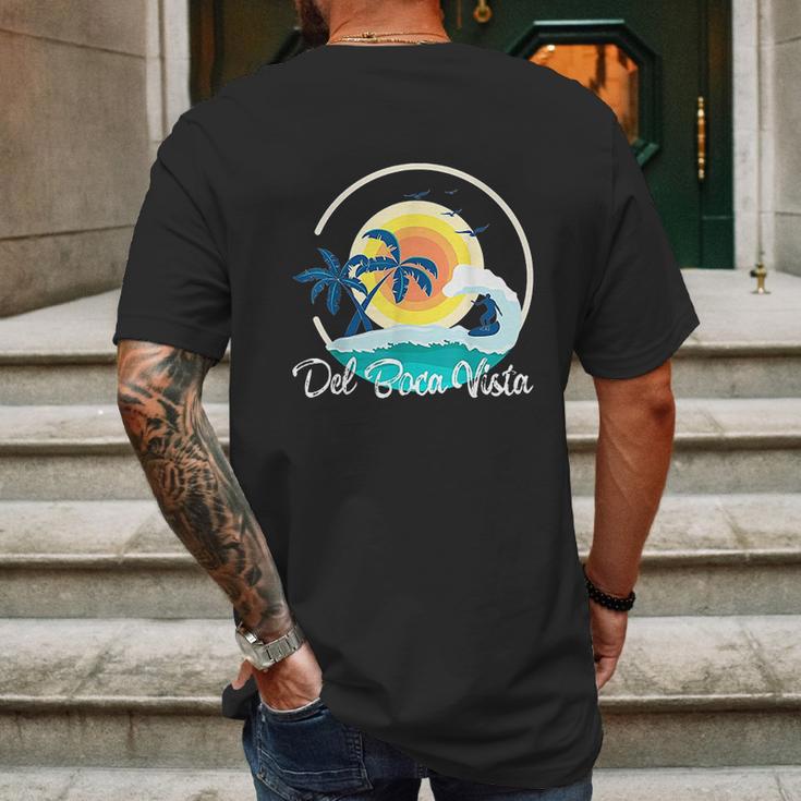 Vintage Del Boca Vista Mens Back Print T-shirt Gifts for Men