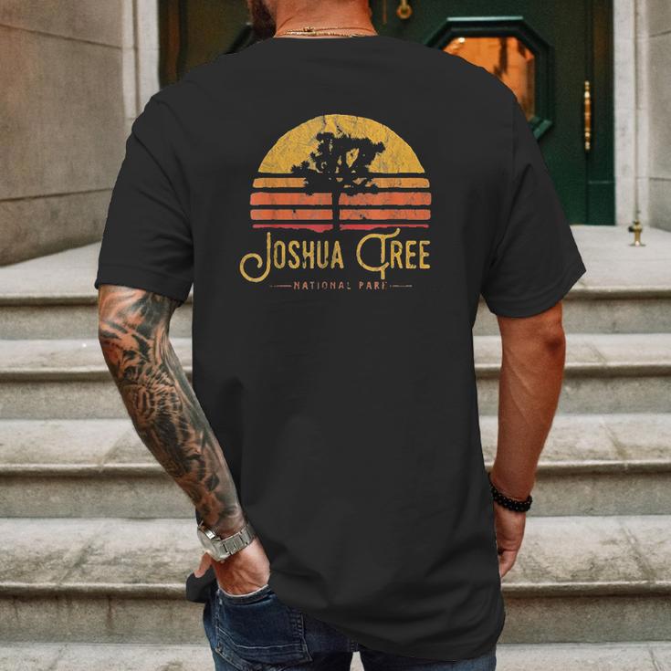 Vintage Joshua Tree National Park Mens Back Print T-shirt Gifts for Men