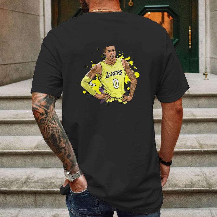 Vintage Graphic Kyle Kuzma Lakers Team Artwork Mens Back Print T-shirt Gifts for Men