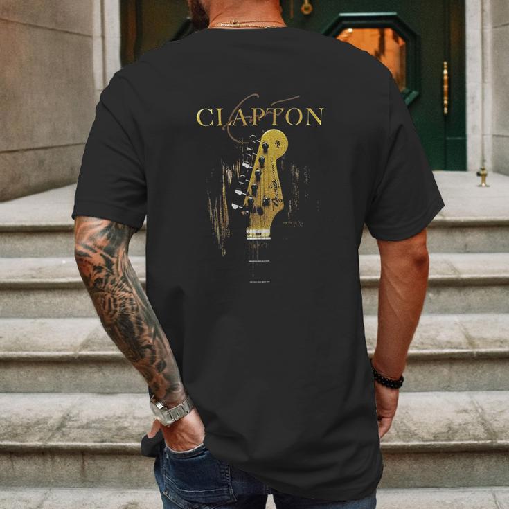 Vintage Retro Style Clapton Classic Guitar Mens Back Print T-shirt Gifts for Men