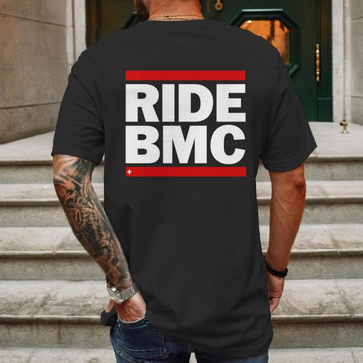 Vintage Ride Bmc Word Art Mens Back Print T-shirt Gifts for Men