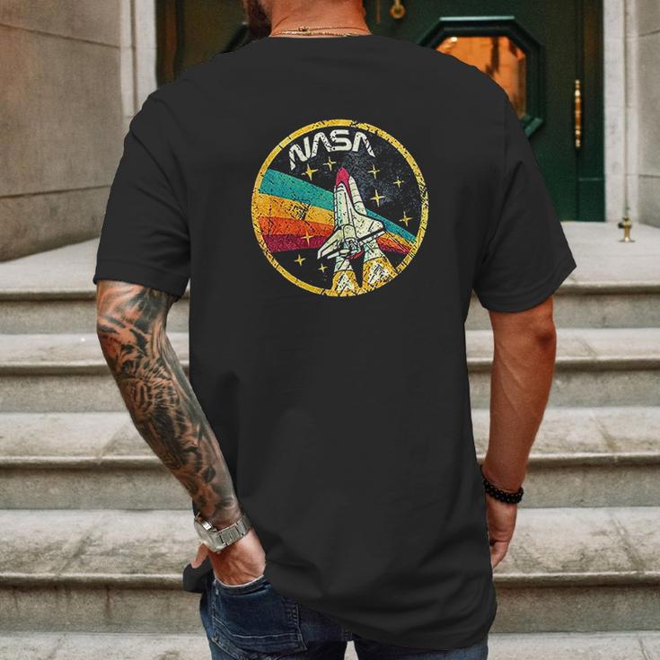 Vintage Space Shuttle Nasa Mens Back Print T-shirt Gifts for Men