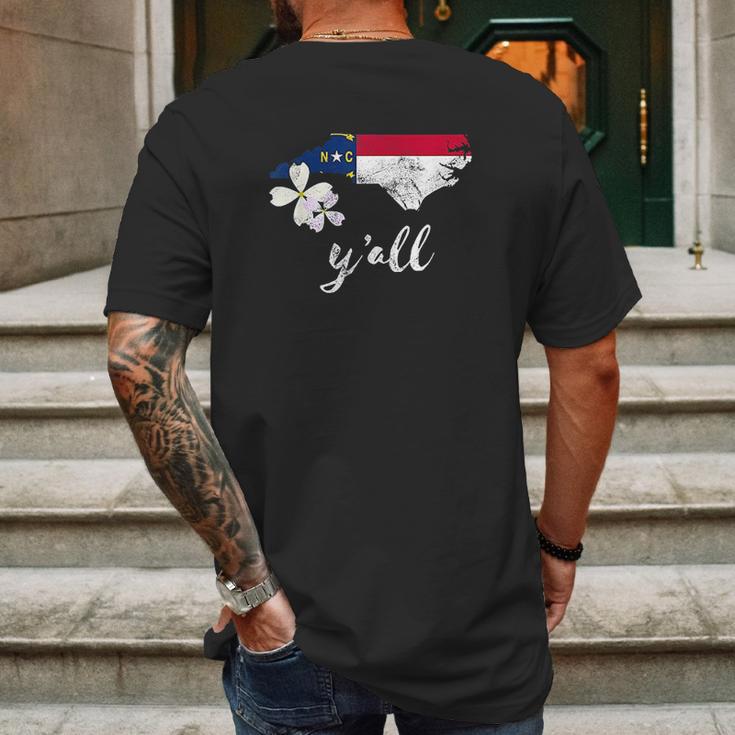 Vintage State Of North Carolina Mens Back Print T-shirt Gifts for Men