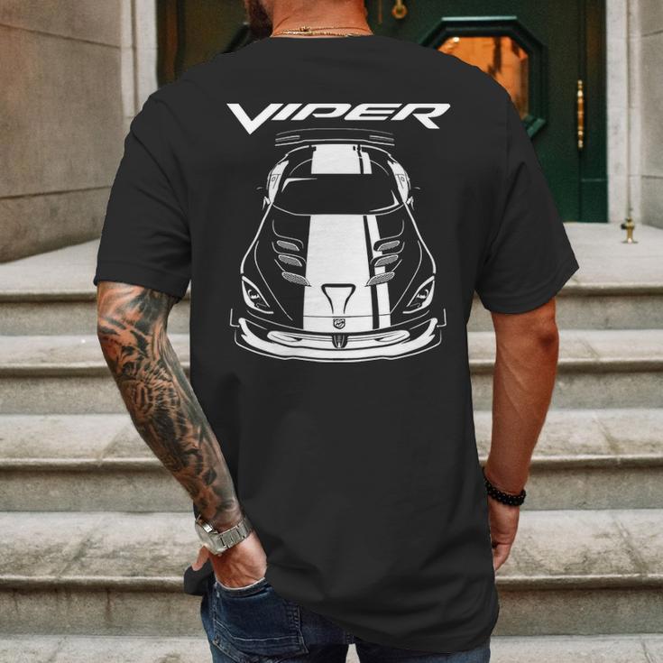 Viper Acr 5Th Generation White Stripes Mens Back Print T-shirt Gifts for Men