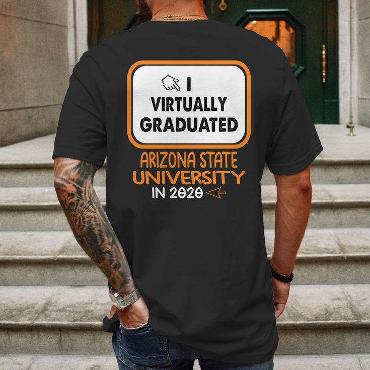 I Virtually Graduated Arizona State University In 2020 Mens Back Print T-shirt Gifts for Men