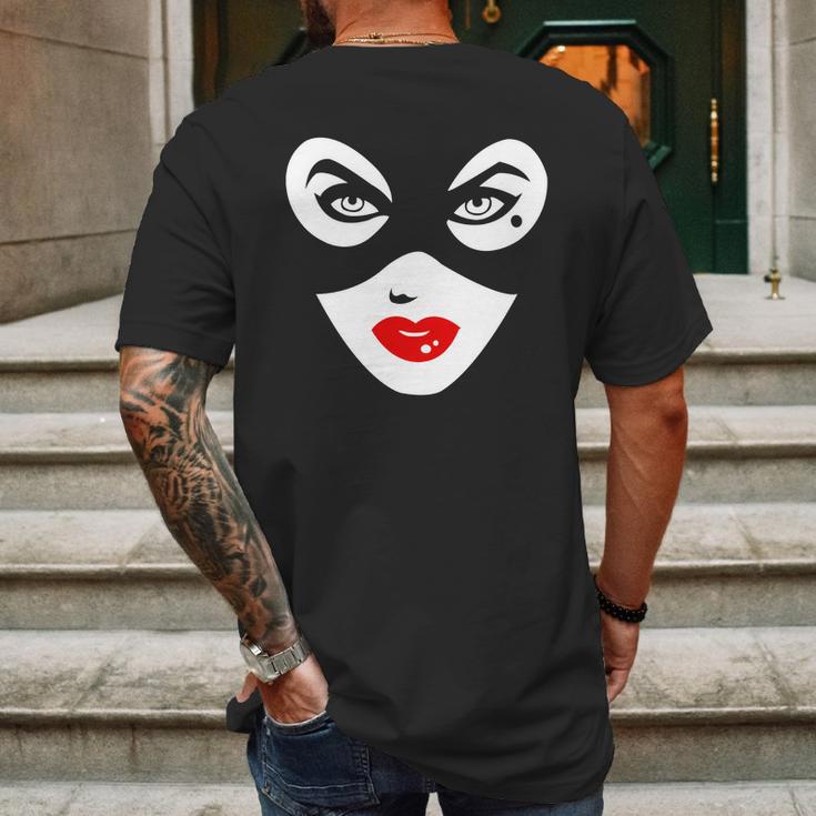 Visage Catwoman T-Shirt Mens Back Print T-shirt Gifts for Men