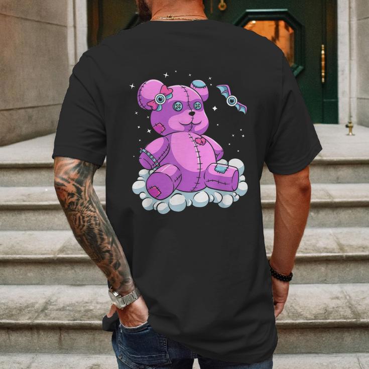 Voodoo Doll Pastel Goth Teddy Bear Witchcraft Halloween Mens Back Print T-shirt Gifts for Men