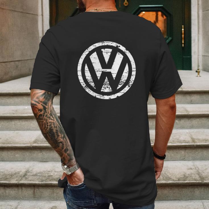 Vw Volkswagen Logo Mens Back Print T-shirt Gifts for Men