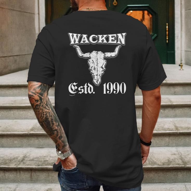 Wacken Open Air Estd 1990 Mens Back Print T-shirt Gifts for Men