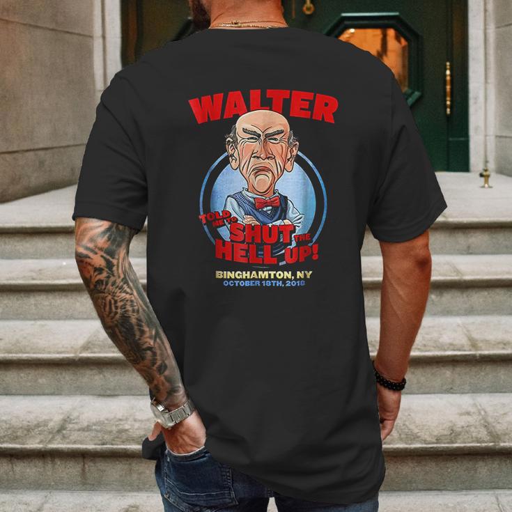 Walter Binghamton Mens Back Print T-shirt Gifts for Men