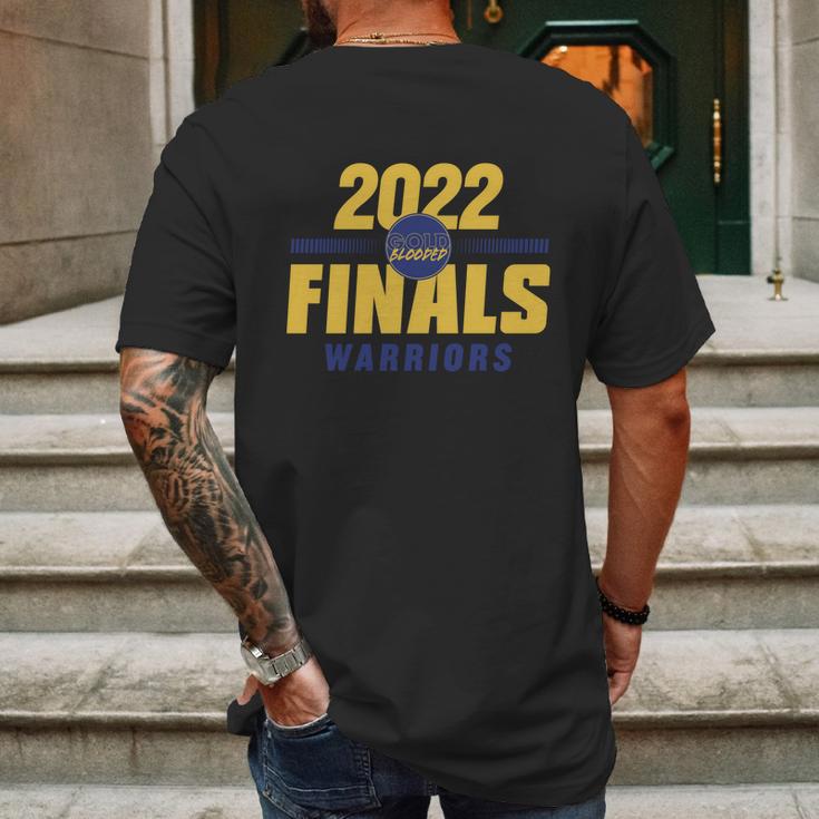 Warriors Finals 2022 Basketball Gold Blooded Warriors Mens Back Print T-shirt Gifts for Men