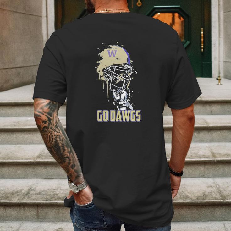 Washington Huskies Go Dawgs Mens Back Print T-shirt Gifts for Men