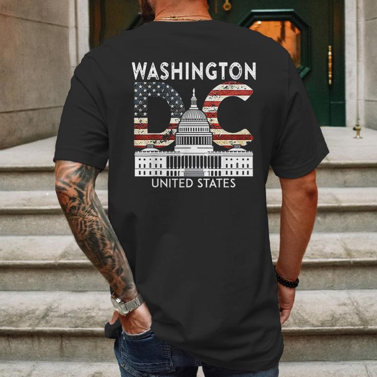 Washington State Capitol Hill Souvenir Gift Mens Back Print T-shirt Gifts for Men