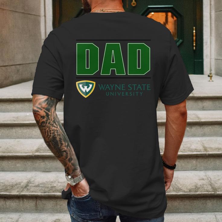 Wayne State University Proud Dad Parents Day 2020 Mens Back Print T-shirt Gifts for Men