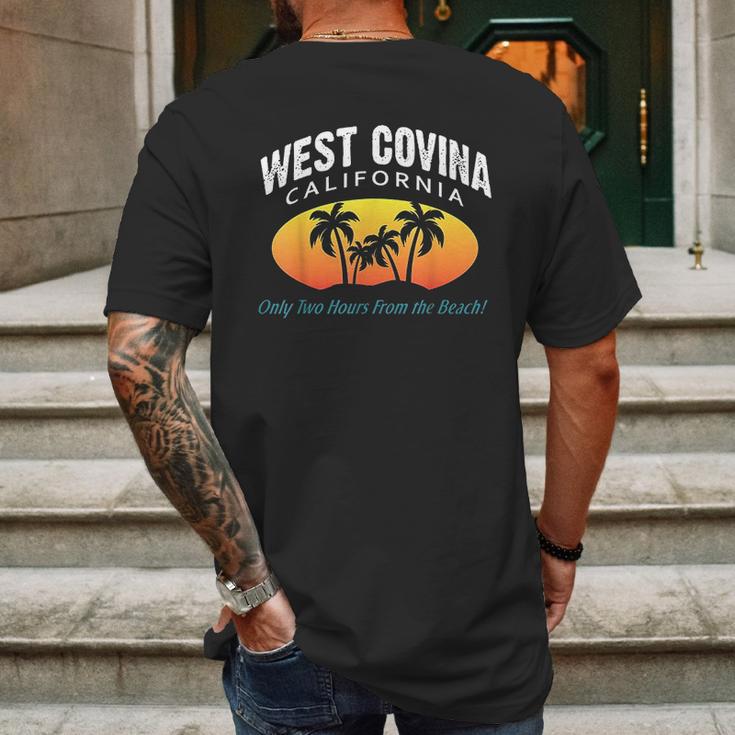 West Covina California Fun Crazy Girlfriend Gift Mens Back Print T-shirt Gifts for Men