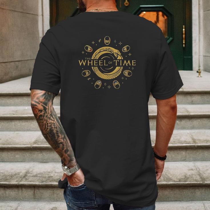 The Wheel Of Time Seven Rings Mens Back Print T-shirt Gifts for Men