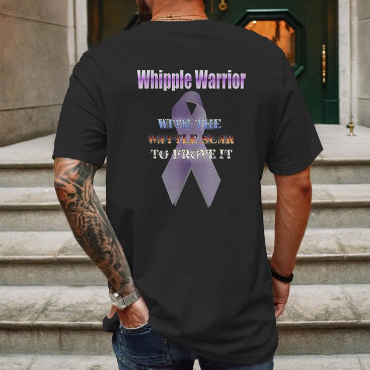 Whipple Warrior With The Battle Scar To Prove It Mens Back Print T-shirt Gifts for Men