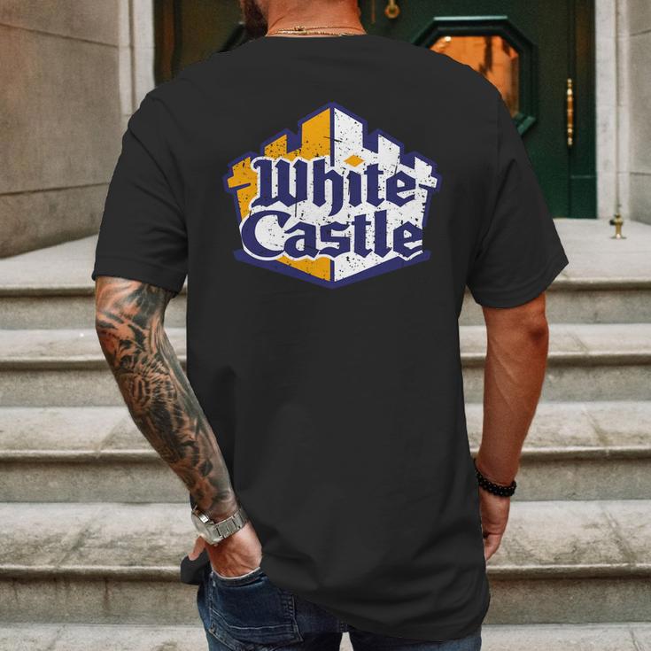 White Castle Retro Mens Back Print T-shirt Gifts for Men