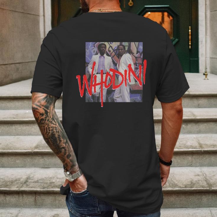 Whodini Escape Hip Hop Music Group Mens Back Print T-shirt Gifts for Men