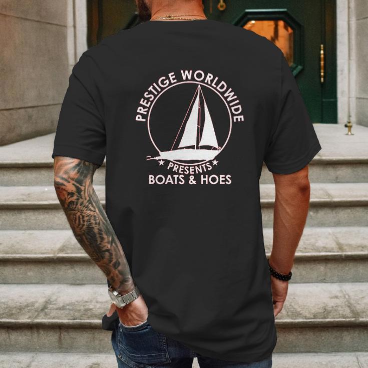 Wild Bobby Prestige Worldwide Funny Boats And Hoes Mens Back Print T-shirt Gifts for Men