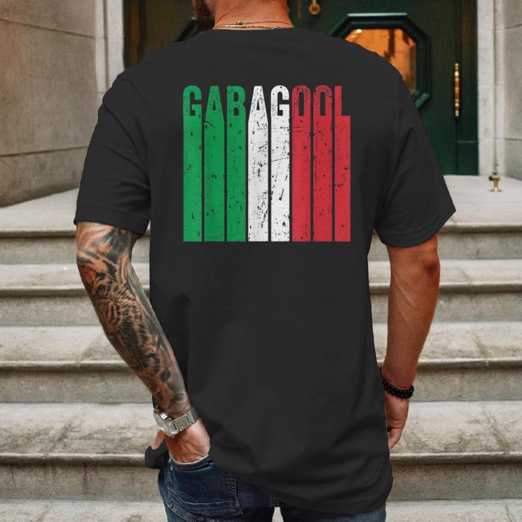 I Will Have The Gabagool Italy Flag Retro Vintage Mens Back Print T-shirt Gifts for Men