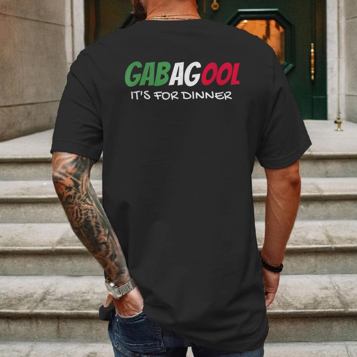 I Will Have The Gabagool Its For Dinner Mens Back Print T-shirt Gifts for Men